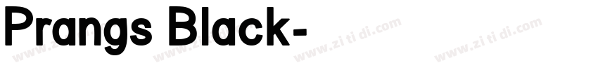 Prangs Black字体转换
